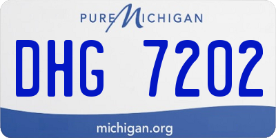 MI license plate DHG7202