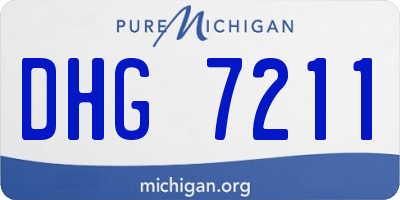 MI license plate DHG7211