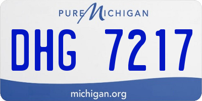 MI license plate DHG7217
