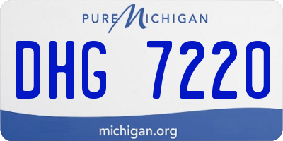 MI license plate DHG7220