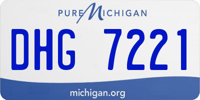 MI license plate DHG7221