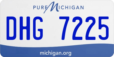MI license plate DHG7225