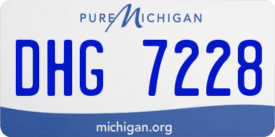 MI license plate DHG7228