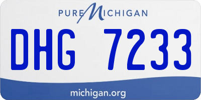 MI license plate DHG7233