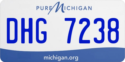 MI license plate DHG7238