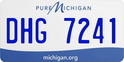 MI license plate DHG7241