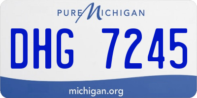 MI license plate DHG7245