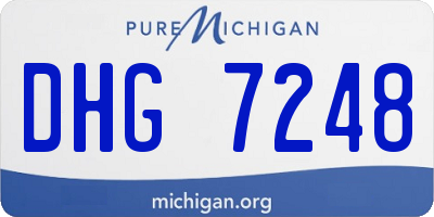 MI license plate DHG7248