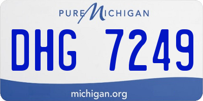 MI license plate DHG7249