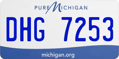MI license plate DHG7253