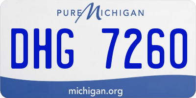 MI license plate DHG7260