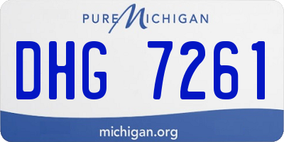 MI license plate DHG7261