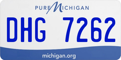 MI license plate DHG7262