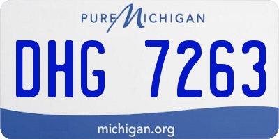 MI license plate DHG7263