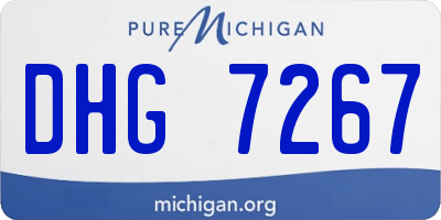 MI license plate DHG7267