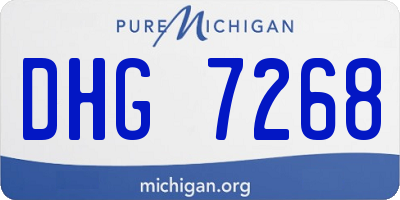 MI license plate DHG7268
