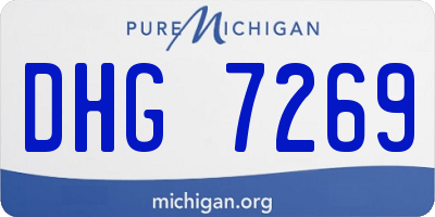 MI license plate DHG7269