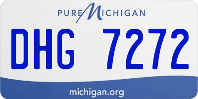 MI license plate DHG7272
