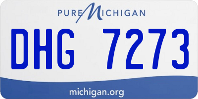 MI license plate DHG7273