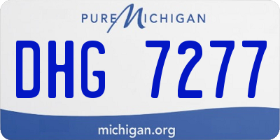 MI license plate DHG7277