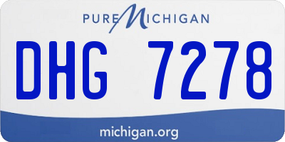 MI license plate DHG7278