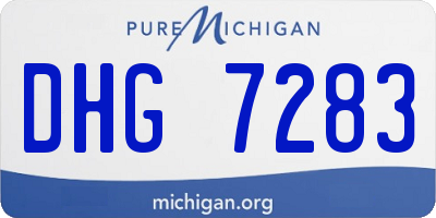 MI license plate DHG7283
