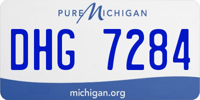 MI license plate DHG7284