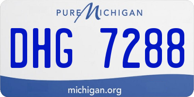 MI license plate DHG7288