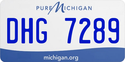 MI license plate DHG7289