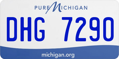 MI license plate DHG7290