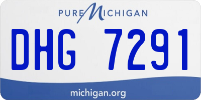MI license plate DHG7291