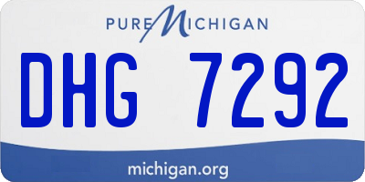 MI license plate DHG7292