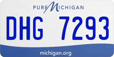 MI license plate DHG7293