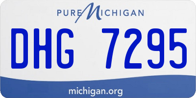 MI license plate DHG7295