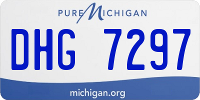 MI license plate DHG7297