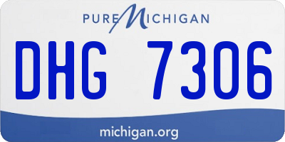 MI license plate DHG7306