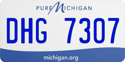 MI license plate DHG7307