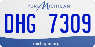 MI license plate DHG7309