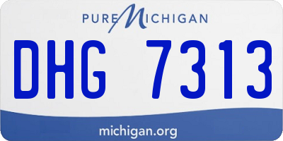 MI license plate DHG7313