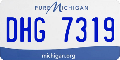MI license plate DHG7319