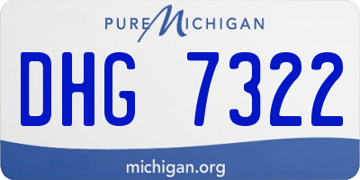 MI license plate DHG7322