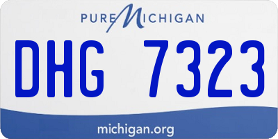 MI license plate DHG7323