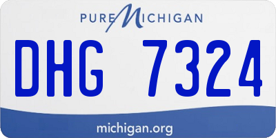 MI license plate DHG7324