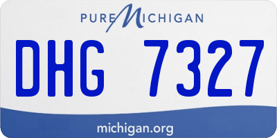 MI license plate DHG7327