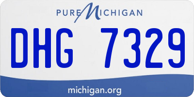MI license plate DHG7329