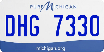 MI license plate DHG7330