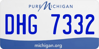 MI license plate DHG7332