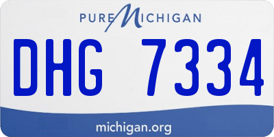 MI license plate DHG7334