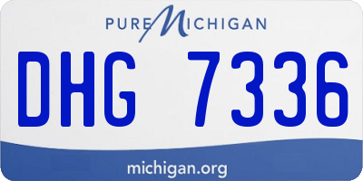 MI license plate DHG7336