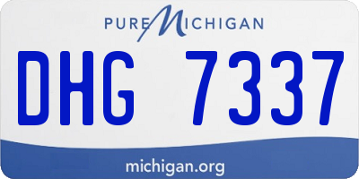 MI license plate DHG7337